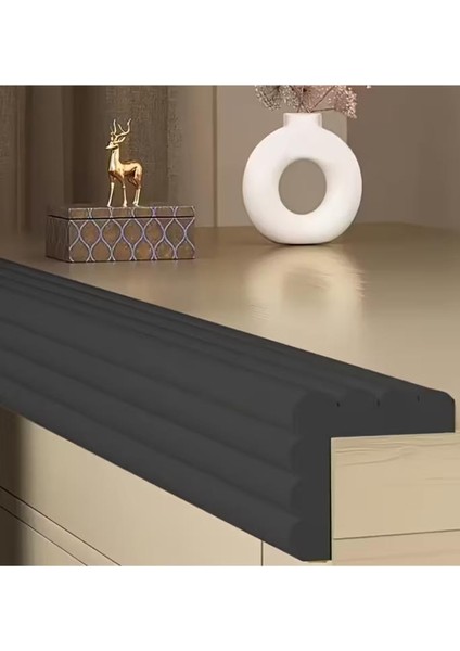 8CMX200CM 1 Adet Yapışkanlı Meva Siyah Lambiri Model Çıta Süpürgelik Tablo Tavan Koruyucu Kenar Çıta fiyatları