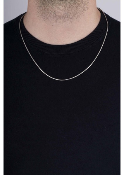 Italyan Model Klasik Erkek Gümüş Zincir Kolye modelleri