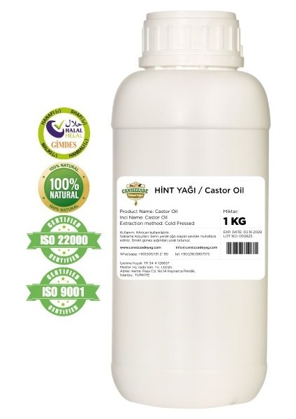 Hint Yağı - Castor Oil - 1kg