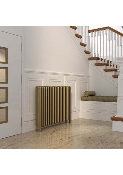 Grande Lux Alüminyum Yatay Radyatör 700x1025 mm 16 Dilim | 2649 W Yüksek Isıl Güç | Mat Bronz