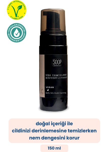 Cosmetics Yüz Temizleme Köpüğü Nemlendirici Etkili | Hindistan Cevizi Yağı |Hassas Ciltlere Uygun | 4 x 150 ML modelleri