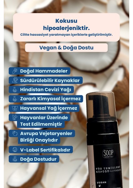 Cosmetics Yüz Temizleme Köpüğü Nemlendirici Etkili | Hindistan Cevizi Yağı |Hassas Ciltlere Uygun | 4 x 150 ML fırsatları