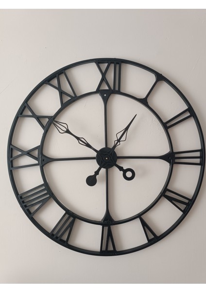 Büyük Boy Roman Rakamlı Metal Duvar Saati 90X90 cm fırsatları