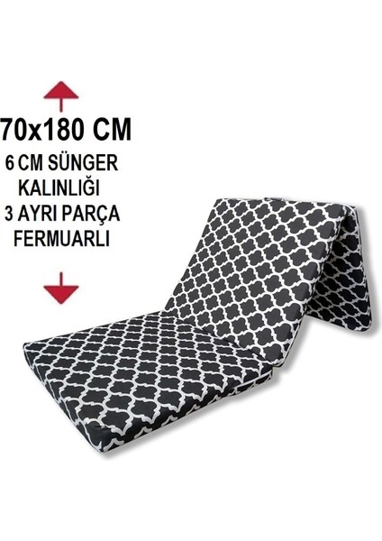 Tek Kişilik Katlanır Yer Minderi 70X180X6CM Süngerli modelleri