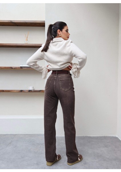 Straight Paça Kesik Orj Jean modelleri