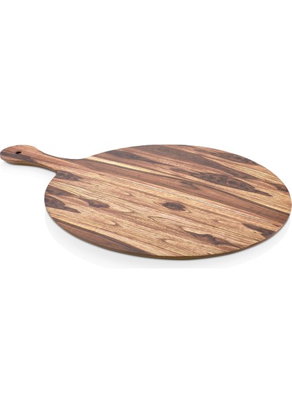 35135.WA - Ahşap Efektli Yuvarlak Sunum Pano 35 Cm, Thermoset Melamin