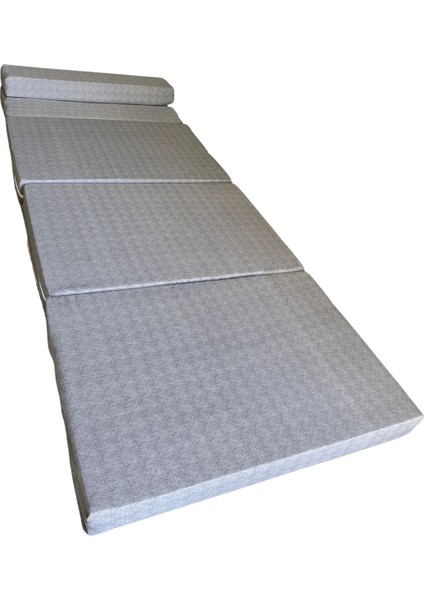 Tek Kişilik Katlanır Koltuk Katlanır Yatak Kanepe Yer Yatağı Tek Kişilik GRİ-90X190X10 cm fırsatları