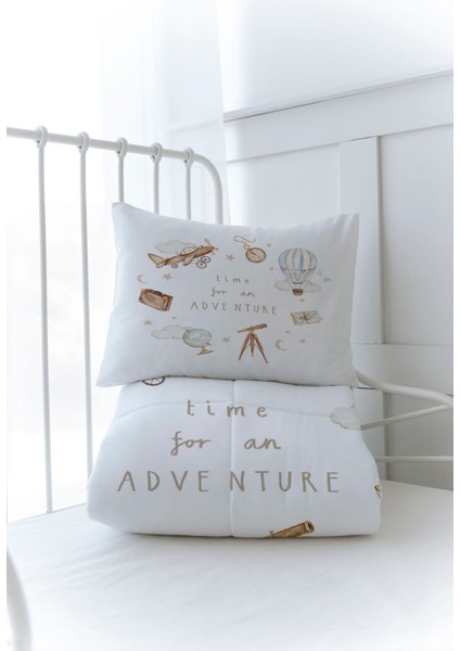 Organik Baskılı Bebek Boy (100X150) Yorgan Seti - Royal Series - Adventure Baby modelleri