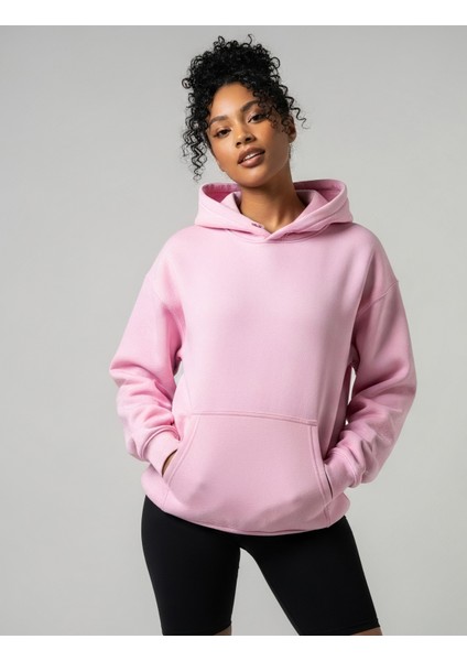 Oversize Unisex Kapüşonlu Sweatshirt Hoodie