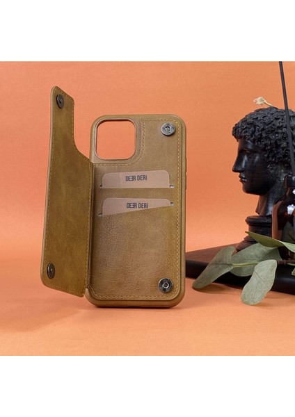 Helen İphone Hakiki Deri Telefon Kılıfı Iphone 12