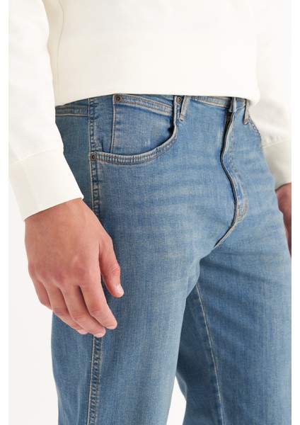 Straight Fit Düz Kesim Normal Bel Arizona Yeşil Pamuklu Esnek Pantolon fırsatları