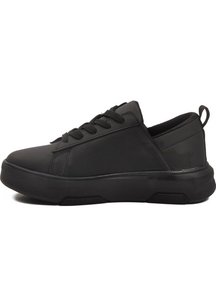 Siyah Kalın Taban Bağcıklı Unisex Spor Ayakkabı Oz-03 Z fırsatları