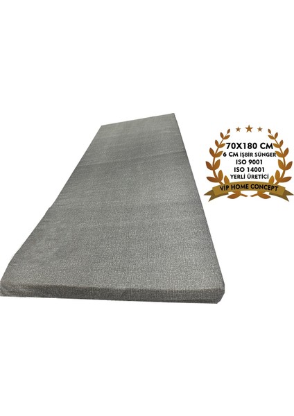 Kamp Yatağı Taşıma ve Omuz Askılı Kamp Matı Fermuarlı Kamp Minderi Çadır Matı 70X180X6CM-GRİ