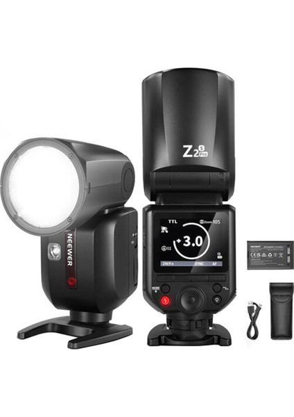 Z2PRO-S Yuvarlak Başlıklı Tepe Flaşı (Sony Uyumlu)