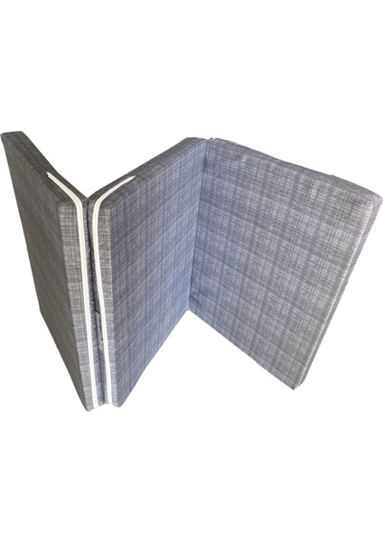 Katlanır Kamp Yatağı Çadır Yatağı Sünger Yatak Fermuarlı 70X180 cm 6 cm Gri fiyatları