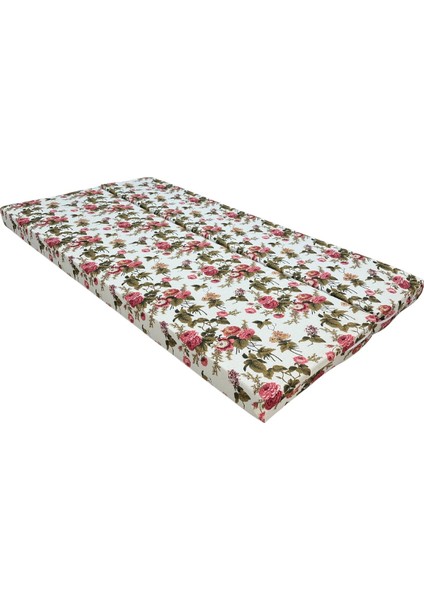 Şark Köşesi Vip Sünger Yatak Büyük Ölçü 100X190X10CM-İNGİLİZ Gülü modelleri
