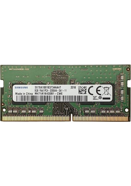 8 GB Ddr4 3200 Mhz CL22 Notebook Ram M471A1K43DB1-CWE