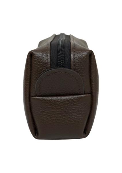 Tek Gözlü Suni Deri Kalem Çantası Kahverengi modelleri