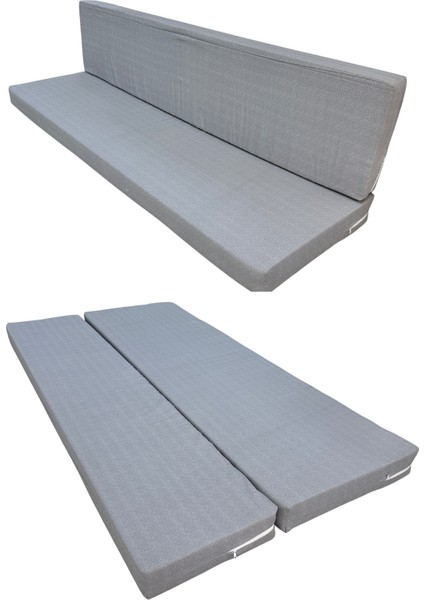 Şark Köşesi Vip Sünger Yatak Büyük Ölçü 100X190X10CM-GRİ