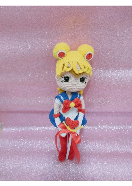 Amigurumi Ay Savaşcısı Bebek Organik Oyuncak Bebek