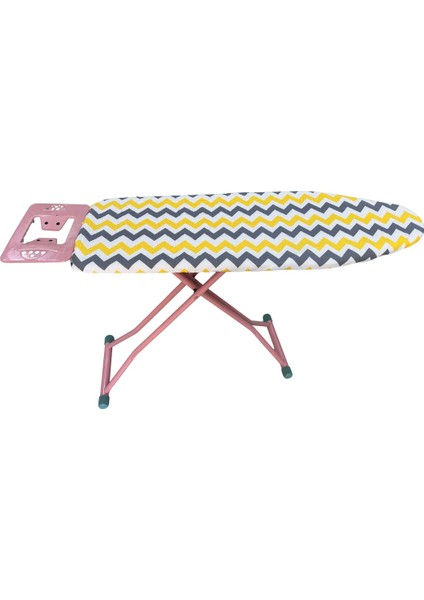 Ütü Masası Kılıfı Vip 48X130 Cm-Süngerli Ütü Bezi Ütü Masası Bezi-Sarı Gri Zikzak modelleri