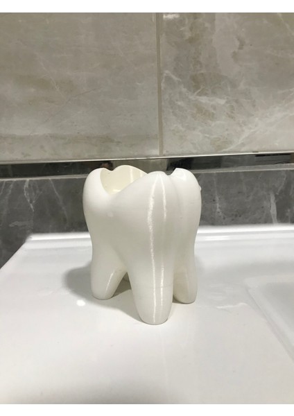 Diş Şeklinde 4 Bölmeli Diş Fırçalığı Diş Şeklinde Kalemlik indirimleri