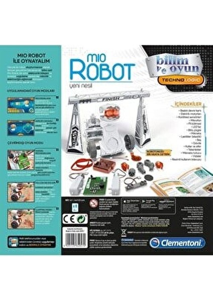 Robotik Laboratuvarı Mio Robot 8-12 Yaş Eğitici Oyun Seti 64957 STEM Uyumlu