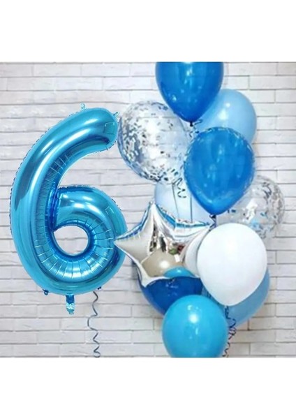 Mavi Yaş Balon Set 6 fiyatları
