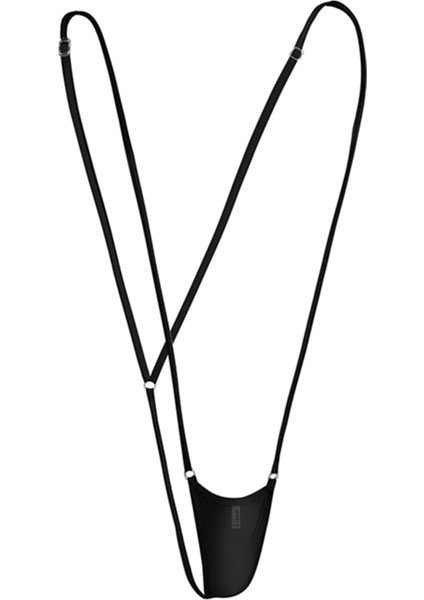 Büyük Beden Fantazi Iç Giyim Siyah Fantezi String