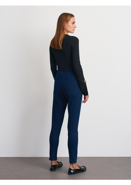 72042 Likralı Darpaça Denim Pantolon-Koyu Laci. fiyatları