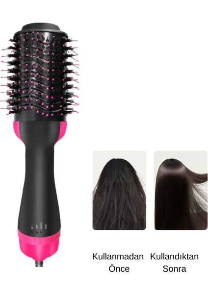 Günlük Kullanım: 1200W Çok Işlevli Saç Düzleştirici ve Fön Tarağı Siyah fiyatları