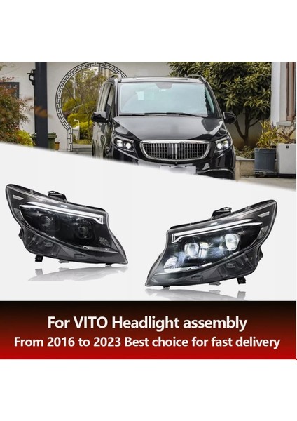 Ön Far Seti LED W447 Vito Facelıft 2024-