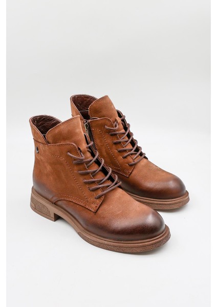 Kadın Bağcıklı Hakiki Deri Bot 2551020K - Vizon - 36 modelleri