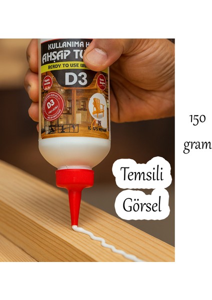 Ahşap Tutkalı Hazır 150 Gram Şeffaf D3 Mobilya Mdf Sunta Kumaş Kağıt Dıy Uygulamalarında Yapıştırıcı modelleri