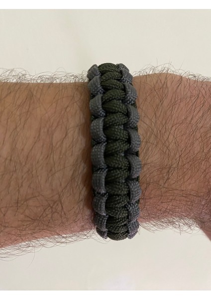 Haki Gri Paracord Bileklik