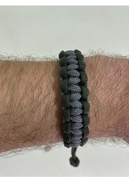 Haki Gri Paracord Bileklik
