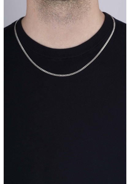 925 Ayar Gümüş Erkek Gurmet Zincir 3 mm fiyatları