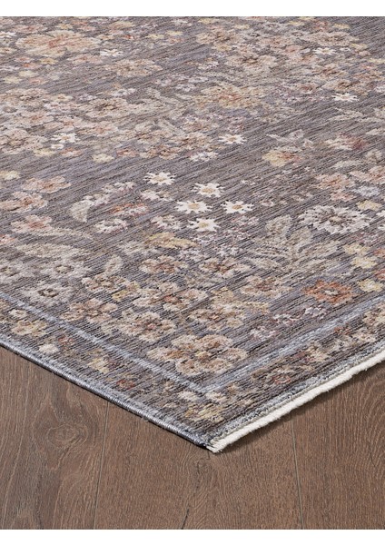 Frezia Floral Bambu Polyester Oturma Odası Salon Mutfak Halısı Eskitme Çiçekli Vintage Halı modelleri