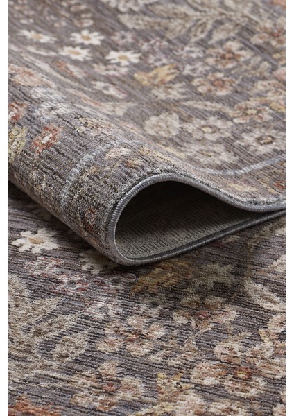 Frezia Floral Bambu Polyester Oturma Odası Salon Mutfak Halısı Eskitme Çiçekli Vintage Halı indirimleri