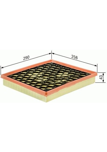 Hava Fıltresı Insıgnıa A 1.6 1.8 A16XER B16XER A18XER B18XER 09>17 Malıbu 2.0-2.4 Saab 9-5 2.0