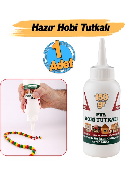 Hobi Tutkalı Hazır Pva 150 Gram Şeffaf Ahşap Karton Kumaş Kağıt Dıy Uygulama Maket Yapım Yapıştırıcı fiyatları