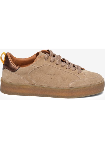 Kadın Vizon Hakiki Deri Sneaker Ayakkabı 5K2UA34443