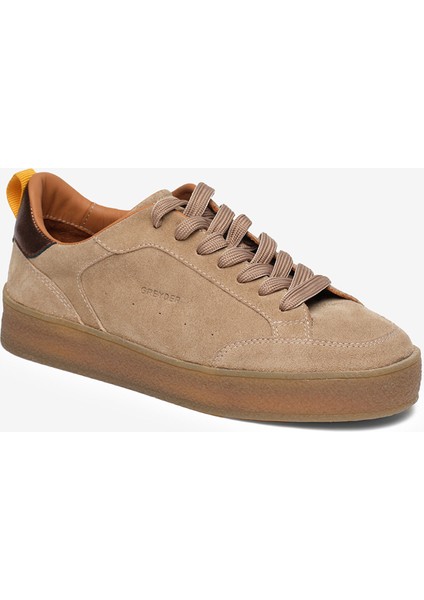 Kadın Vizon Hakiki Deri Sneaker Ayakkabı 5K2UA34443