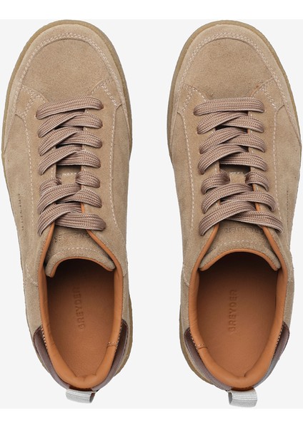 Kadın Vizon Hakiki Deri Sneaker Ayakkabı 5K2UA34443