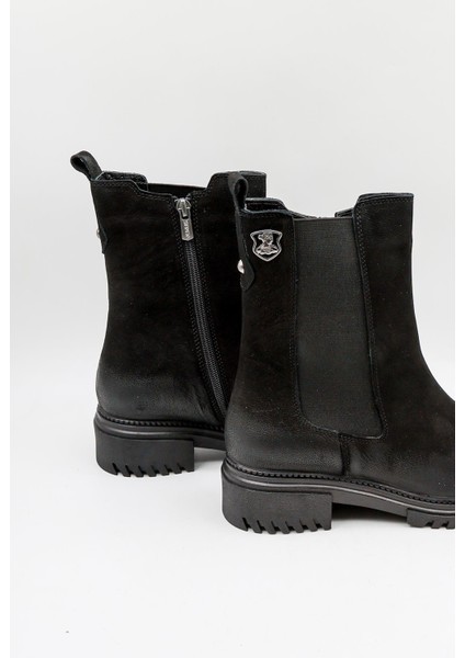 Kadın Hakiki Deri Yanı Lastikli Kalın Taban Günlük Bot 1950864K modelleri