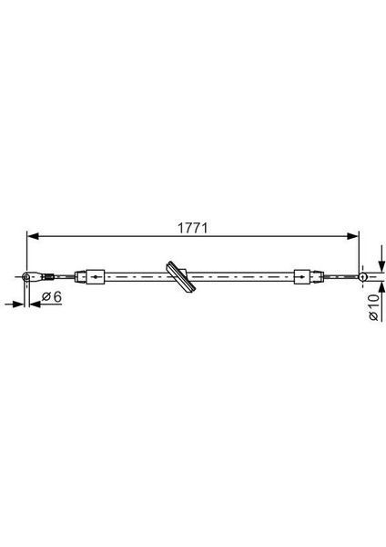 Fren Halatı On Mercedes Sprınter B906 . Vw Crafter 30-35-50 1771MM/271MM