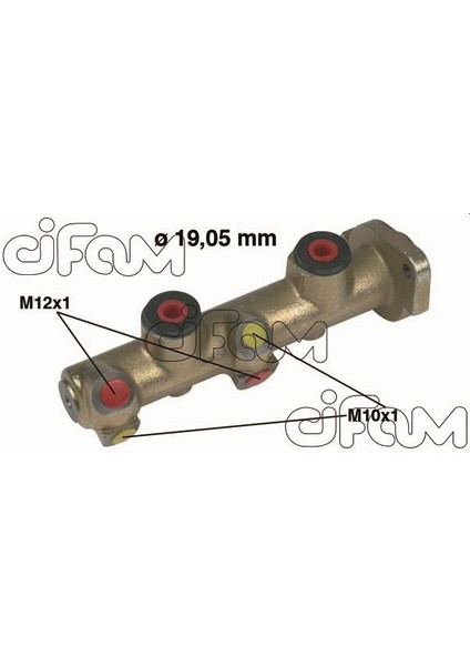 x Fren Ana Merkez 19.05MM P205 Hb 1.0-1.1 83-87 -R9-R11 1.1-1.2-1.4-1.7 D 83-89