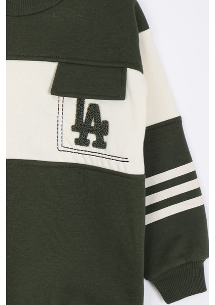 Erkek Çocuk La Nakışlı Şardonlu 2li Takım - 2305 modelleri