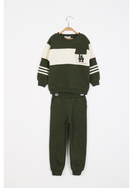 Erkek Çocuk La Nakışlı Şardonlu 2li Takım - 2305 fırsatları