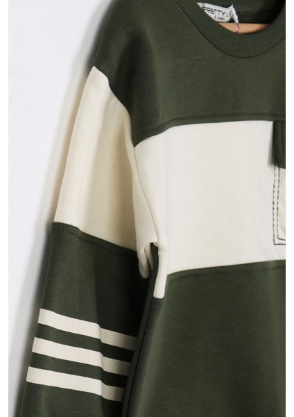 Erkek Çocuk La Nakışlı Şardonlu 2li Takım - 2305